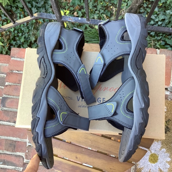 Weatherproof Vintage Men’s Brighton Adjustable Sandals Gray SZ 13 - Picture 6 of 16